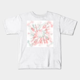 Pink and Teal Marble Tie-Dye Kids T-Shirt